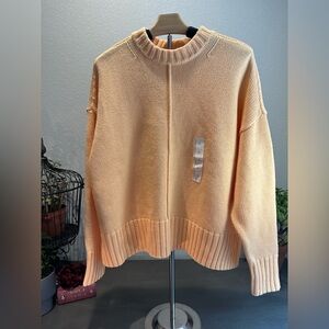 a new day Cream and Orange Cowl Neck Sweater